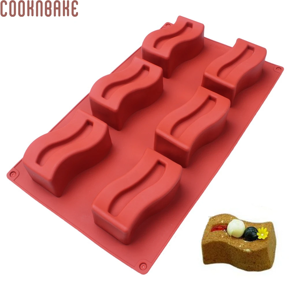 COOKNBAKE DIY силиконовая волнистая форма для мыла ручной работы украшения торта дома