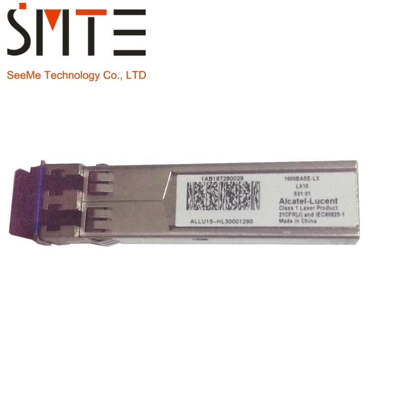 Alcate-Lucent 1AB187280029 1000BASE-LX Class 1 Laser Producl 21CFR(J) optical transceiver module
Alcate-Lucent 1AB187280029 1000BASE-LX Class 1 Laser Producl 21CFR(J) optical transceiver module