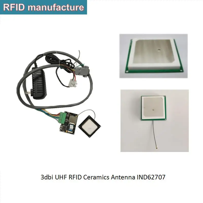 UHF RFID Circular Polarized 2dbi 3dbi ceramics antenna for TCP IP rfid reader module inventory car/gate access managemet
UHF RFID Circular Polarized 2dbi 3dbi ceramics antenna for TCP IP rfid reader module inventory car/gate access managemet