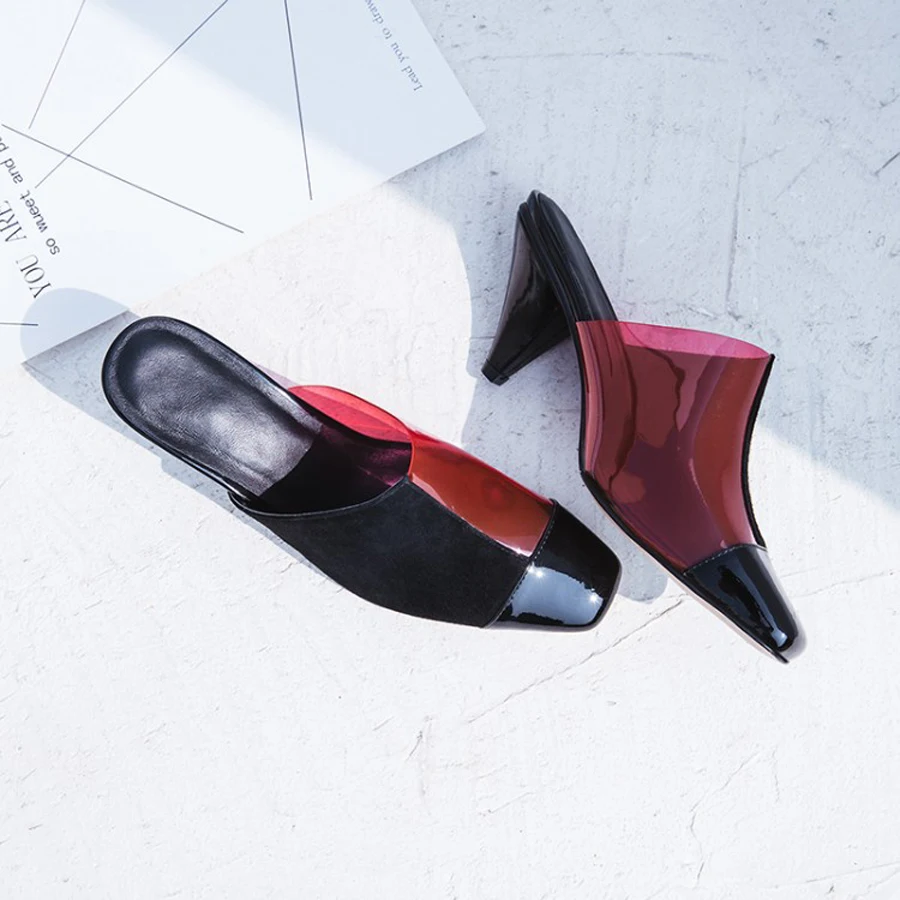 Stylesowner fashion mixed color outside wear slippers 2018 new spike chunky heel square toe real leather patchwork mules shoes
Stylesowner fashion mixed color outside wear slippers 2018 new spike chunky heel square toe real leather patchwork mules shoes