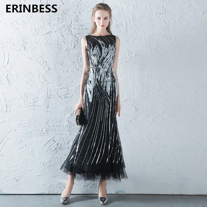 Vestidos De Festa Mermaid Evening Dress Elegant Robe De Soiree Scoop Neck Ankle-Length Black Evening Dresses Long Dress 2019
Vestidos De Festa Mermaid Evening Dress Elegant Robe De Soiree Scoop Neck Ankle-Length Black Evening Dresses Long Dress 2019