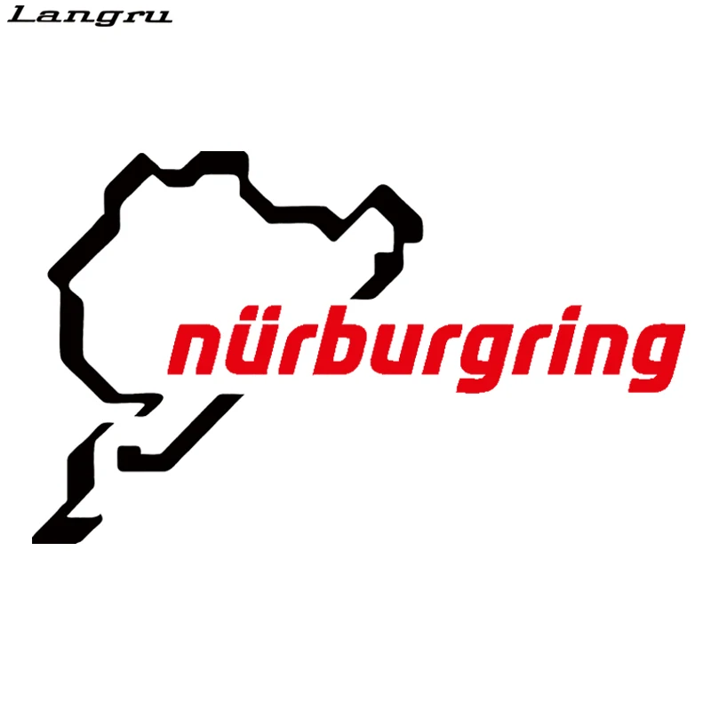 Langru Горячая продажа Nurburgring Забавный автомобиль Стайлинг гоночный трек окно