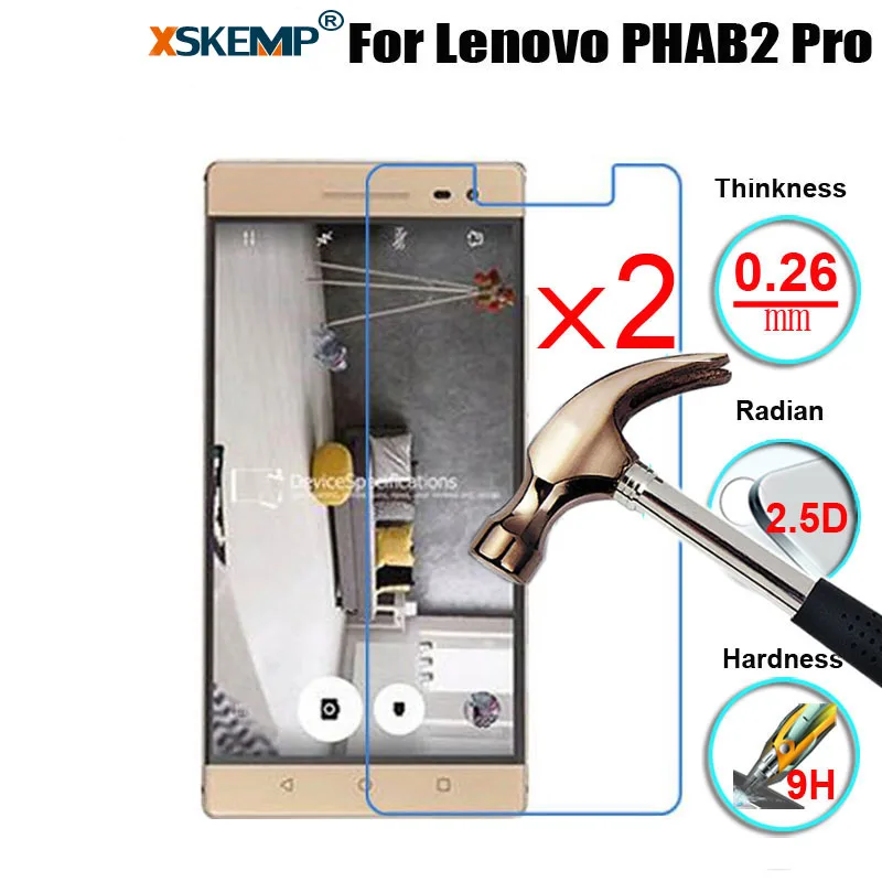 XSKEMP 2 шт./лот 9H 0 3 мм Защитная пленка для экрана планшета Lenovo PHAB Pro PB2 690N 6 4 дюйма
