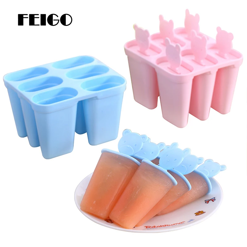 FEIGO 6 Grids DIY Ice Cream Mold reusable Popsicle Maker Lolly Mould New Kitchen Ice Cream Pop Molds Ice Lolly Makers Base F893
FEIGO 6 Grids DIY Ice Cream Mold reusable Popsicle Maker Lolly Mould New Kitchen Ice Cream Pop Molds Ice Lolly Makers Base F893