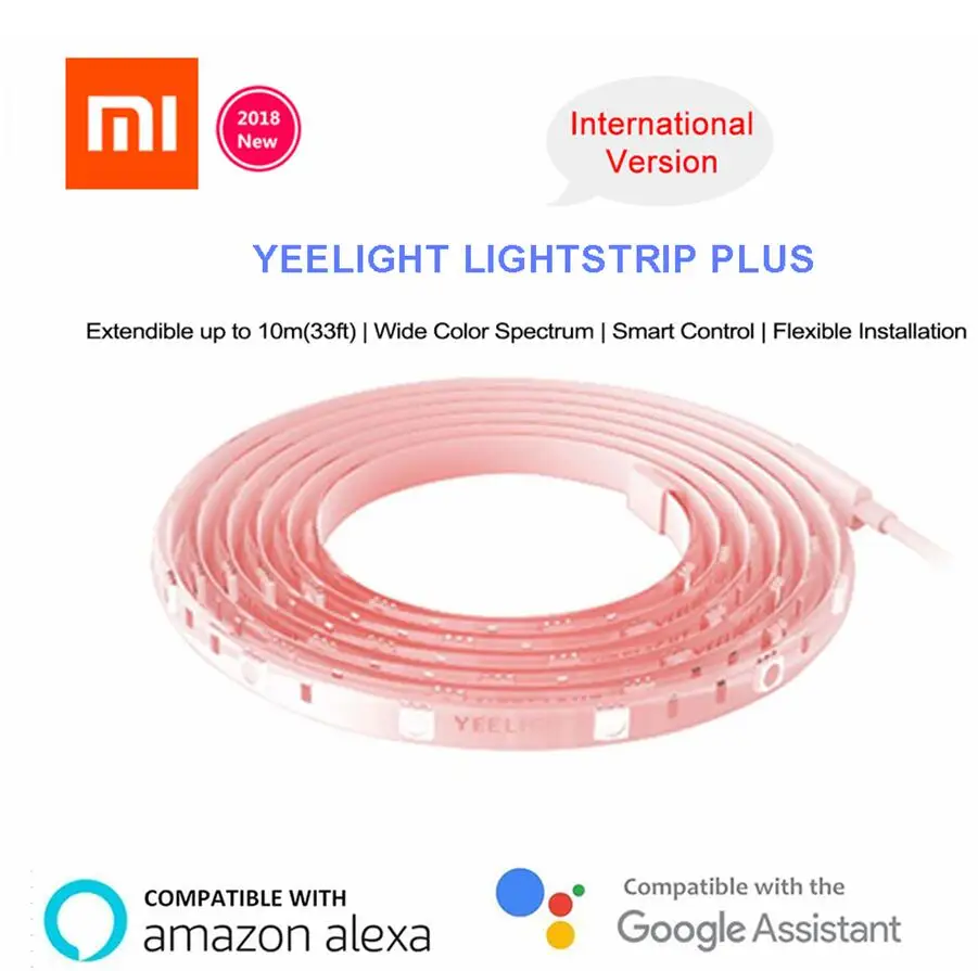 Удлинительная Светодиодная лента Xiaomi Mijia Yeelight, 10 м, с поддержкой приложения mi home, 2018
Удлинительная Светодиодная лента Xiaomi Mijia Yeelight, 10 м, с поддержкой приложения mi home, 2018