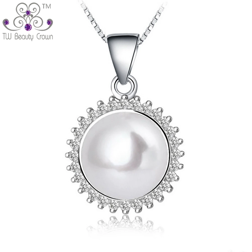 Authentic 925 Sterling Silver Micro Inlays White CZ Natural Freshwater Pearl Round Pendants Necklaces For Woman Fashion Jewelry
Authentic 925 Sterling Silver Micro Inlays White CZ Natural Freshwater Pearl Round Pendants Necklaces For Woman Fashion Jewelry