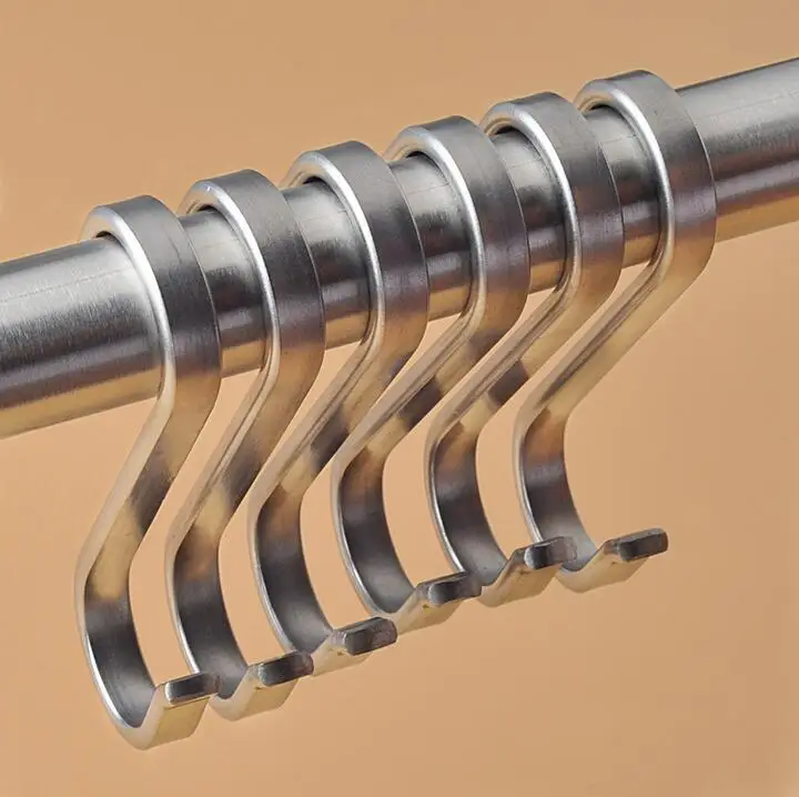 22mm 25mm pipe Stainless steel s-type hook Clothing store kitchen wardrobe pothook thickness:2mm width:5mm
22mm 25mm pipe Stainless steel s-type hook Clothing store kitchen wardrobe pothook thickness:2mm width:5mm