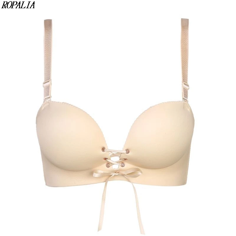 Women Super Push Up Drawstring Bras Smooth Padded Underwear Bra No Steel Ring Wireless Comfort Adjust Female Intimates
Women Super Push Up Drawstring Bras Smooth Padded Underwear Bra No Steel Ring Wireless Comfort Adjust Female Intimates