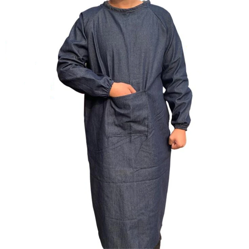Coffee Shop Work Chef Aprons House Cleaning Long Sleeve Denim Apron Chef Bib Restaurant Aprons Men Women Kitchen Cooking Apron
Coffee Shop Work Chef Aprons House Cleaning Long Sleeve Denim Apron Chef Bib Restaurant Aprons Men Women Kitchen Cooking Apron