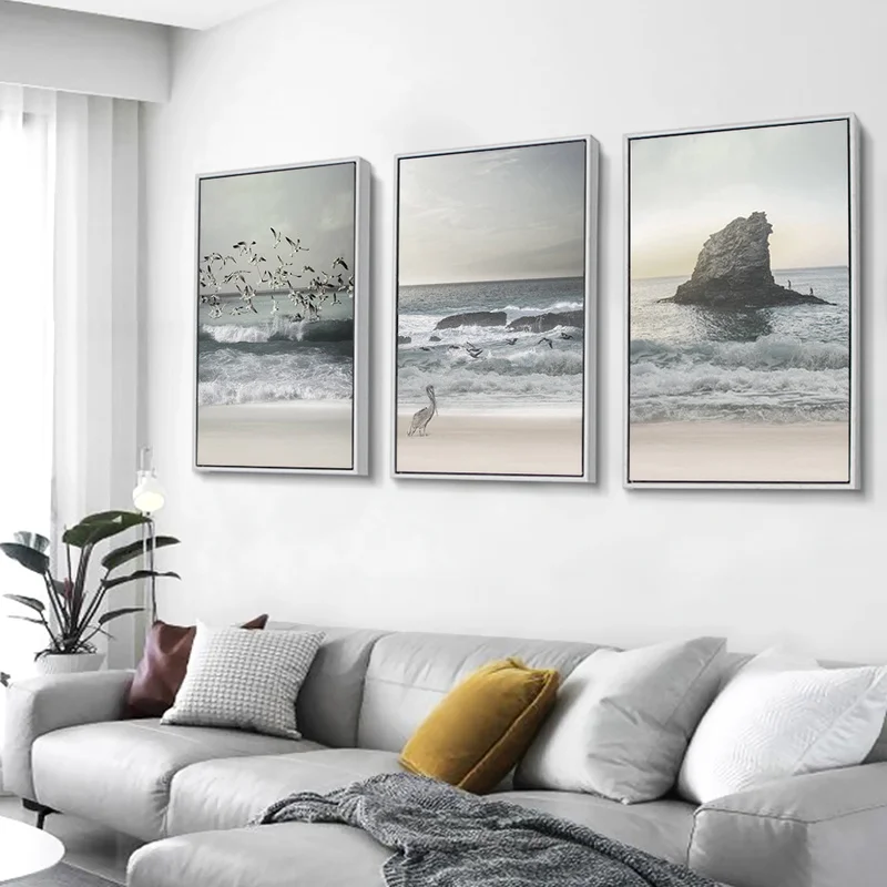 Nordic Decoration Coastal Landscape Painting Ocean Wall Art Beach Canvas Poster and Print Decorative Picture for Living Room
Nordic Decoration Coastal Landscape Painting Ocean Wall Art Beach Canvas Poster and Print Decorative Picture for Living Room