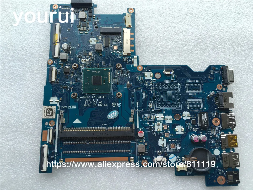 yourui 15-AC 15-AC010NU For MOTHERBOARD 815248-001 ABQ52 LA-C811P With CPU N3050 Mainboard working
yourui 15-AC 15-AC010NU For MOTHERBOARD 815248-001 ABQ52 LA-C811P With CPU N3050 Mainboard working