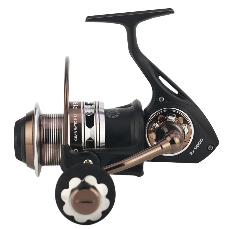 WOEN RX5000-9000 All metal Sea fishing Fish Wheel stainless steel 13+1BB Anti-seawater Carbon cloth brakes Spinning wheel | Спорт и