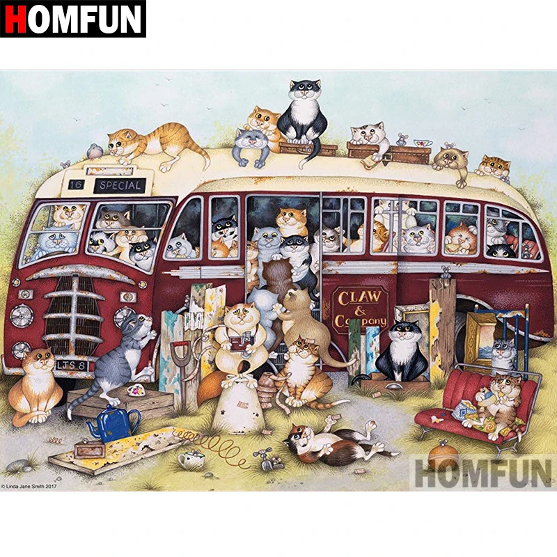 HOMFUN 5D DIY Diamond Painting Full Square/Round Drill "Cartoon cat" Embroidery Cross Stitch gift Home Decor Gift A08305
HOMFUN 5D DIY Diamond Painting Full Square/Round Drill "Cartoon cat" Embroidery Cross Stitch gift Home Decor Gift A08305