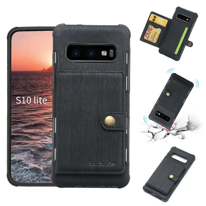 Роскошный тонкий Чехол Кошелек из искусственной кожи для Samsung Galaxy S8 S9 S10 Plus 5G Lite Note