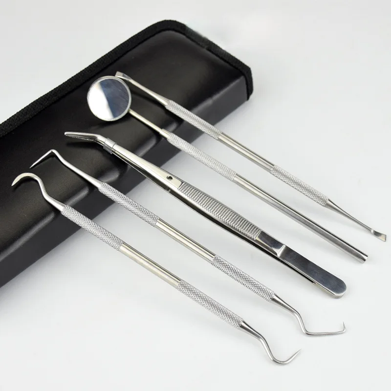 Teeth Whitening,5Pcs Stainless Dental Tool Set Kit Dentist Teeth Clean Hygiene Picks Mirror Oral Care with Case
Teeth Whitening,5Pcs Stainless Dental Tool Set Kit Dentist Teeth Clean Hygiene Picks Mirror Oral Care with Case