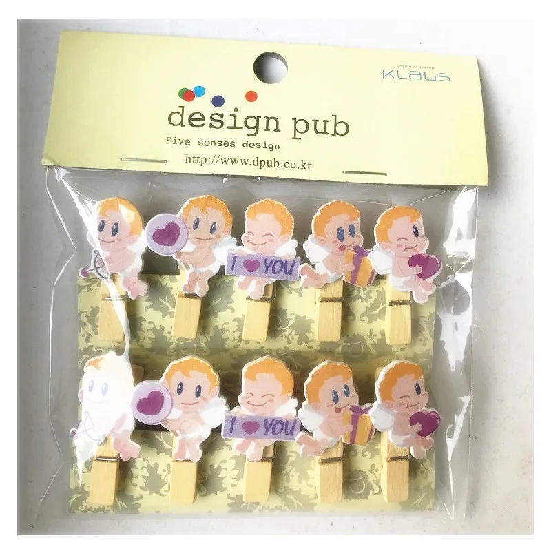 10 Pcs/Set Cute Cupid Angel Wooden Clip Photo Clips Party Decoration Clip with Hemp Rope
10 Pcs/Set Cute Cupid Angel Wooden Clip Photo Clips Party Decoration Clip with Hemp Rope