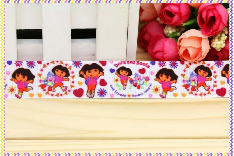 DHK 7/8'' 5yards cartoon dora printed grosgrain ribbon headwear hair bow diy party decoration OEM Wholesale 22mm C583
DHK 7/8'' 5yards cartoon dora printed grosgrain ribbon headwear hair bow diy party decoration OEM Wholesale 22mm C583