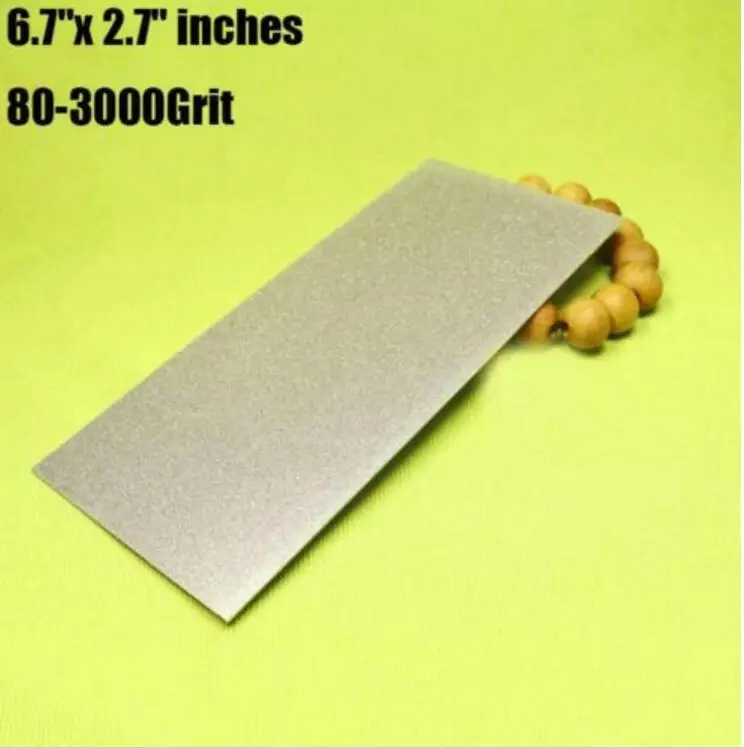sanying 6.7"x 2.7"inch 80-3000 Grit diamond Jade, ice skate Knife diamond Plate pieces 80-3000 Grit
sanying 6.7"x 2.7"inch 80-3000 Grit diamond Jade, ice skate Knife diamond Plate pieces 80-3000 Grit