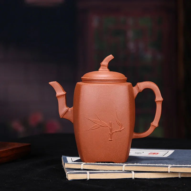 Sand Pot Famous Home Storage Jianfei Hand-made Raw Mine Downhill Mud Sifang Bamboo Pot Purple Sand Teapot Teapot Gift
Sand Pot Famous Home Storage Jianfei Hand-made Raw Mine Downhill Mud Sifang Bamboo Pot Purple Sand Teapot Teapot Gift