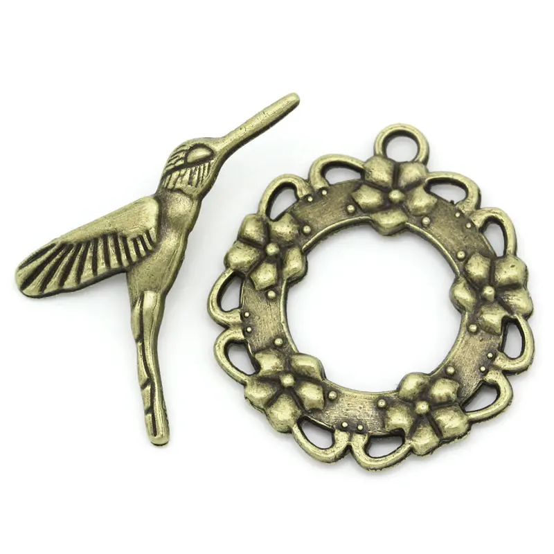 DoreenBeads Zinc metal alloy Toggle Clasps Bird Antique Bronze Flower28mm x26mm(1 1/8" x1")29mm x18mm(1 1/8"x6/8"),3 Sets
DoreenBeads Zinc metal alloy Toggle Clasps Bird Antique Bronze Flower28mm x26mm(1 1/8" x1")29mm x18mm(1 1/8"x6/8"),3 Sets
