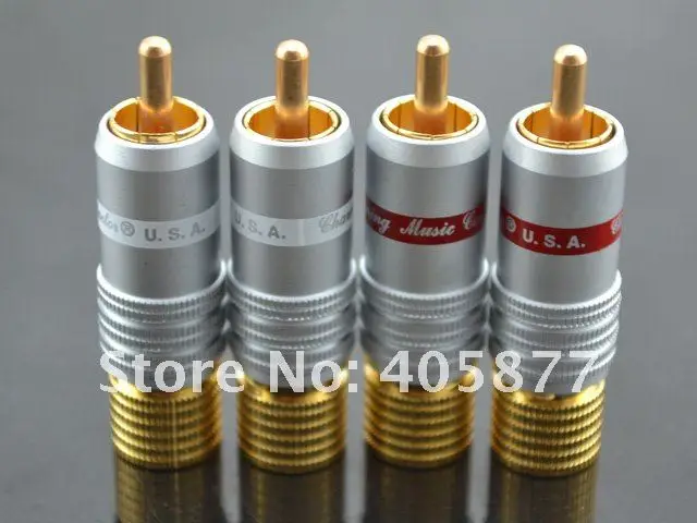 HI End CMC 6236 WU HIFI RCA вилки для аудиокабеля 4 шт.|hifi plug|plug rcaplug cable |