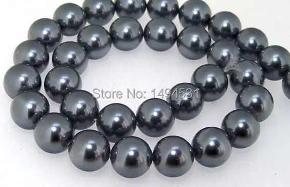 Wholesale Black Color South Sea Shell Pearl Gem Loose Beads One Strand 12mm - Free Shipping
Wholesale Black Color South Sea Shell Pearl Gem Loose Beads One Strand 12mm - Free Shipping