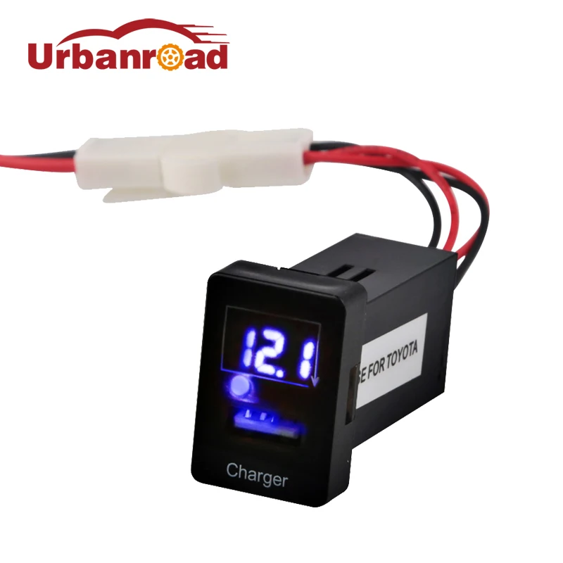 For Toyota Usb Charger Socket Voltmeter 5v 2.1a Car Adapter Cigarette Lighter Dashboard Voltmeter Usb Phone Charge For Toyota
For Toyota Usb Charger Socket Voltmeter 5v 2.1a Car Adapter Cigarette Lighter Dashboard Voltmeter Usb Phone Charge For Toyota