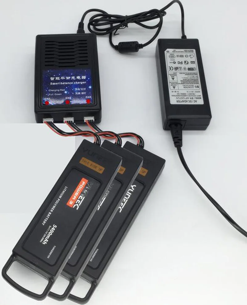 3-in-1 Batteries Smart Balance Charger Parallel Charging Hub 12.6V/6A Battery Adapter For YUNEEC Q500 4K Serise FPV Part
3-in-1 Batteries Smart Balance Charger Parallel Charging Hub 12.6V/6A Battery Adapter For YUNEEC Q500 4K Serise FPV Part