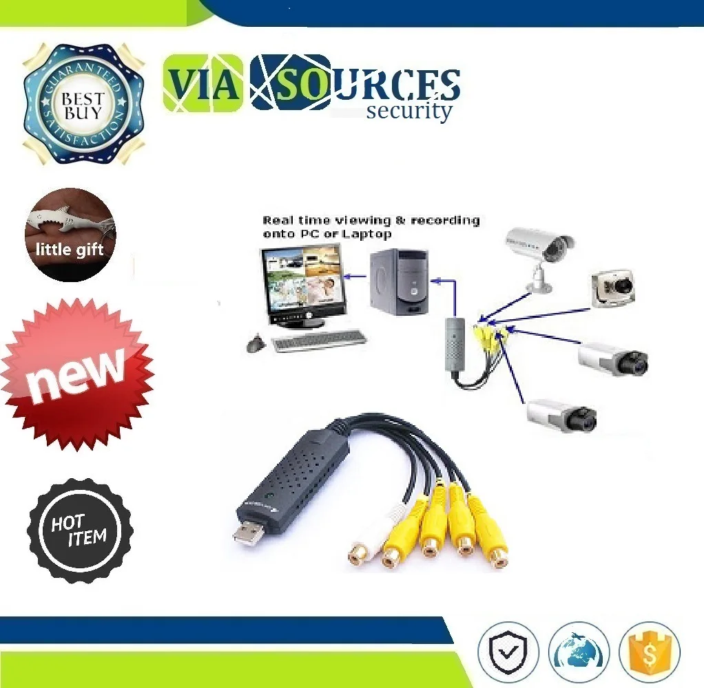 Монитор камеры CCTV DVD 4CH Usb Dvr карты доска для VHS видео запись PAL/NTSC 4 канала USB