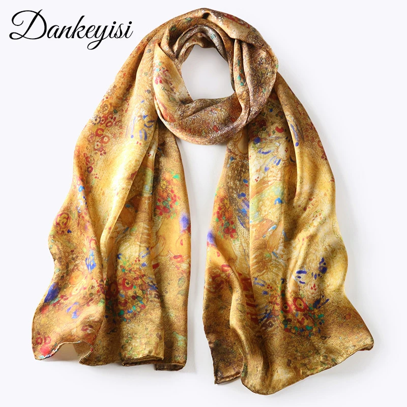 DANKEYISI Pure Silk Scarf Women Scarf Silk Luxury Brand Foulard Femme Fashion Bandana Long Print Silk Scarf Women Scarves Sjaal
DANKEYISI Pure Silk Scarf Women Scarf Silk Luxury Brand Foulard Femme Fashion Bandana Long Print Silk Scarf Women Scarves Sjaal