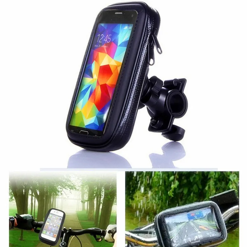 Universal Bike Bicycle Motorcycle Holder with Waterproof Case Bag Handlebar Mount Bicycle phone Holders Stand For Smartphone GPS
Universal Bike Bicycle Motorcycle Holder with Waterproof Case Bag Handlebar Mount Bicycle phone Holders Stand For Smartphone GPS