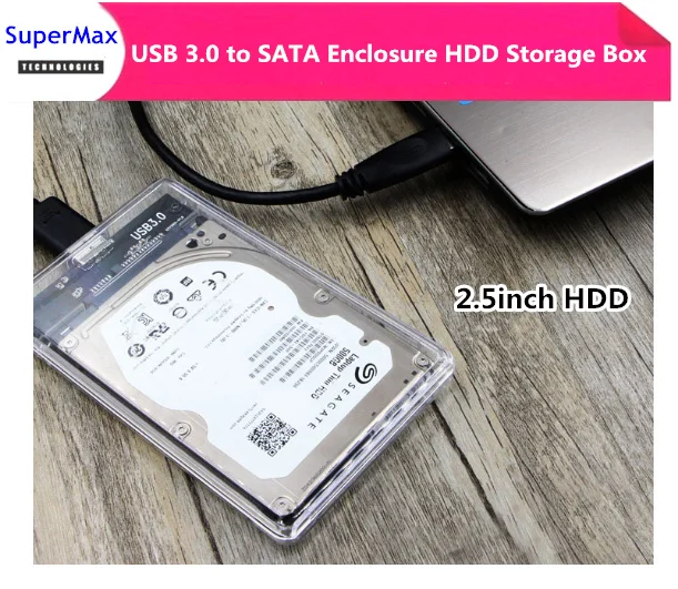 high speed USB 3.0 to SATA Enclosure Storage Box for 2.5 inches Hard Disk Drive HDD SSD SATA with cable
high speed USB 3.0 to SATA Enclosure Storage Box for 2.5 inches Hard Disk Drive HDD SSD SATA with cable