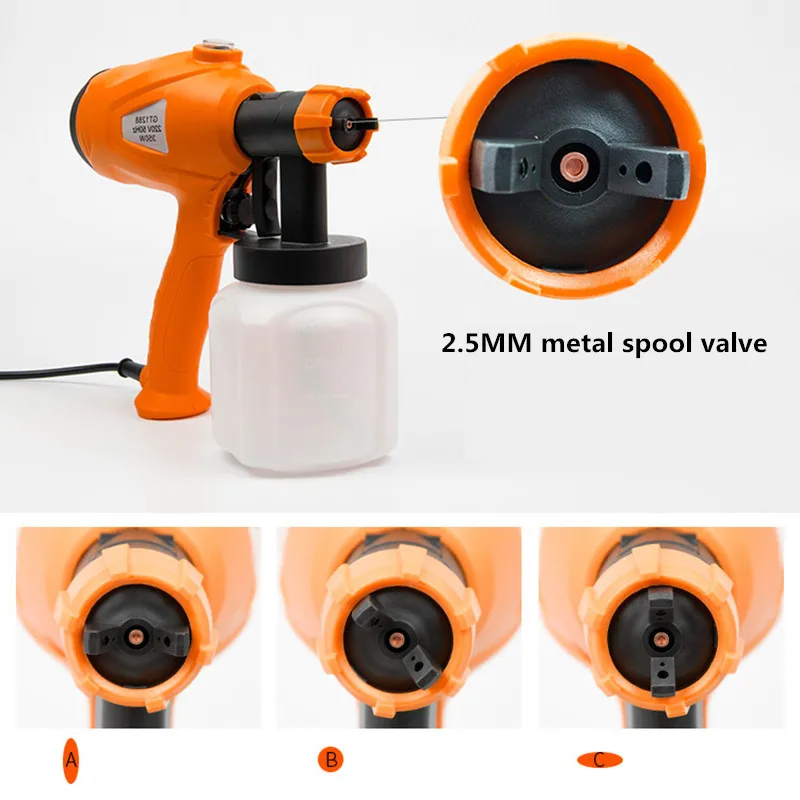 220V Electric spray gun decoration spray device Latex paint spray gun 800ML 2.5MM Y
220V Electric spray gun decoration spray device Latex paint spray gun 800ML 2.5MM Y
