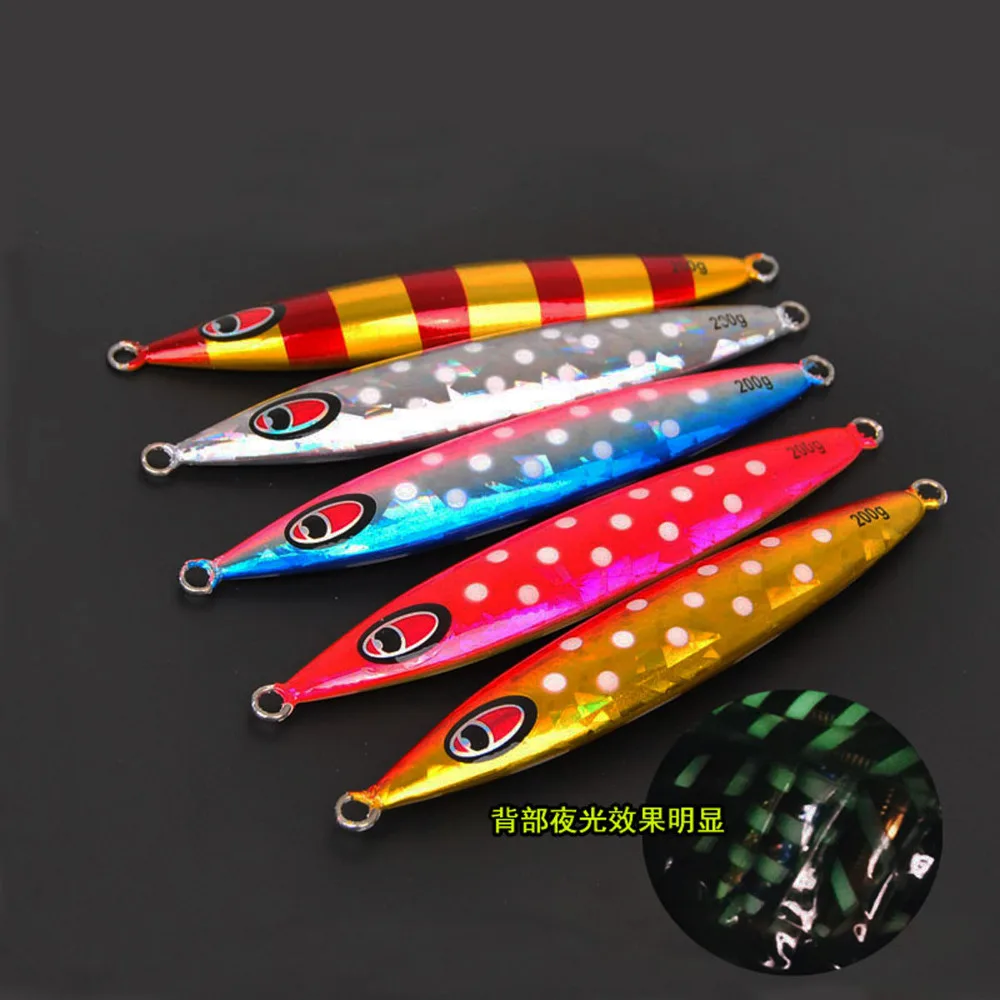 3PCS Glow Fishing Deep sea Ocean Boat Rock Beach Metal Jigging Jigbait Spoon Lure baits 200g 250g
3PCS Glow Fishing Deep sea Ocean Boat Rock Beach Metal Jigging Jigbait Spoon Lure baits 200g 250g
