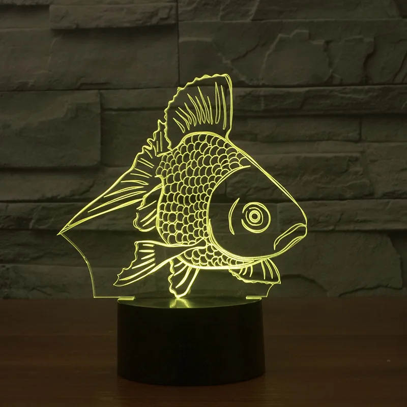 Goldfish Novelty Creative 3d Touch Usb Led Nightlight Acrylic Bedside 3d Light Fixtures Usb Led Power Bank Kids Lamp
Goldfish Novelty Creative 3d Touch Usb Led Nightlight Acrylic Bedside 3d Light Fixtures Usb Led Power Bank Kids Lamp