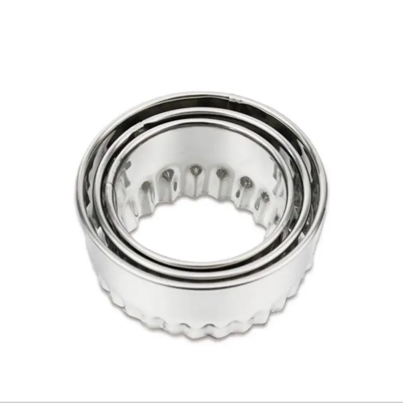 Stainless Steel Dumplings Wrapper Molds Cutter Set Maker Tools Round Biscuit Pastry Dough Cutting Tool | Дом и сад