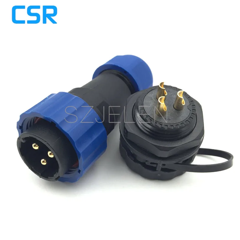 

SD20TP-ZM, waterproof 3 pin connector ,IP68, LED waterproof power 3 pin circular connector, Rated current 25A, cable 6.5-12mm