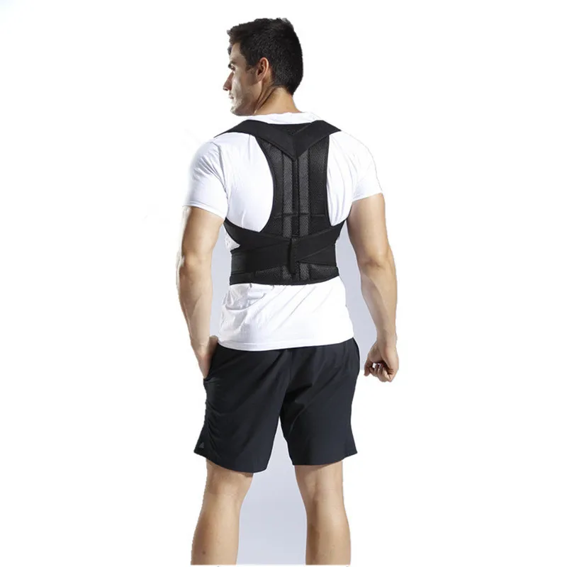 Posture Corrector Vest Adjustable Back Shoulder Protection Body Shaper Humpback Spine Shapewear Correction Top Unisex | Мужская одежда
