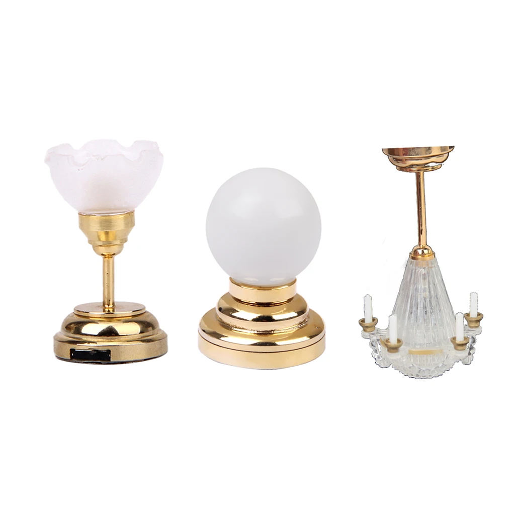 3 PCS 1:12 Dollhouse Minatures Different Kinds of Light LED Lamp Model Dollhouse Decoration
3 PCS 1:12 Dollhouse Minatures Different Kinds of Light LED Lamp Model Dollhouse Decoration