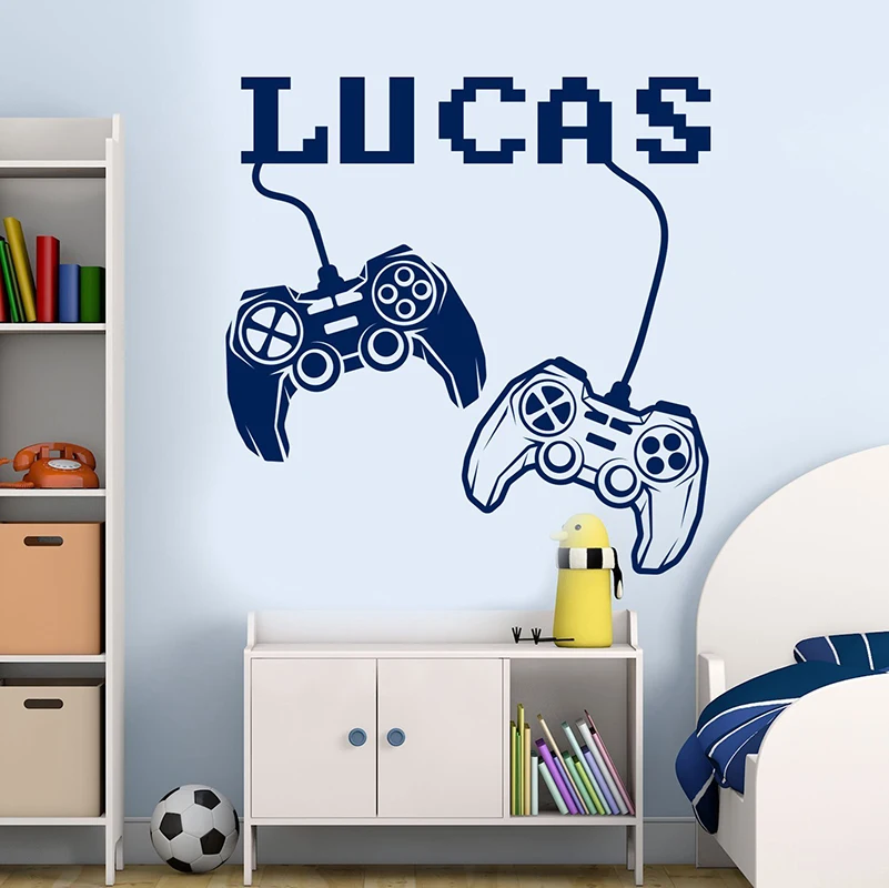 personalized name decal joystick decal, gamer sticker teen boy room decor, playroom decal, video game decal, custom nameA11-015
personalized name decal joystick decal, gamer sticker teen boy room decor, playroom decal, video game decal, custom nameA11-015