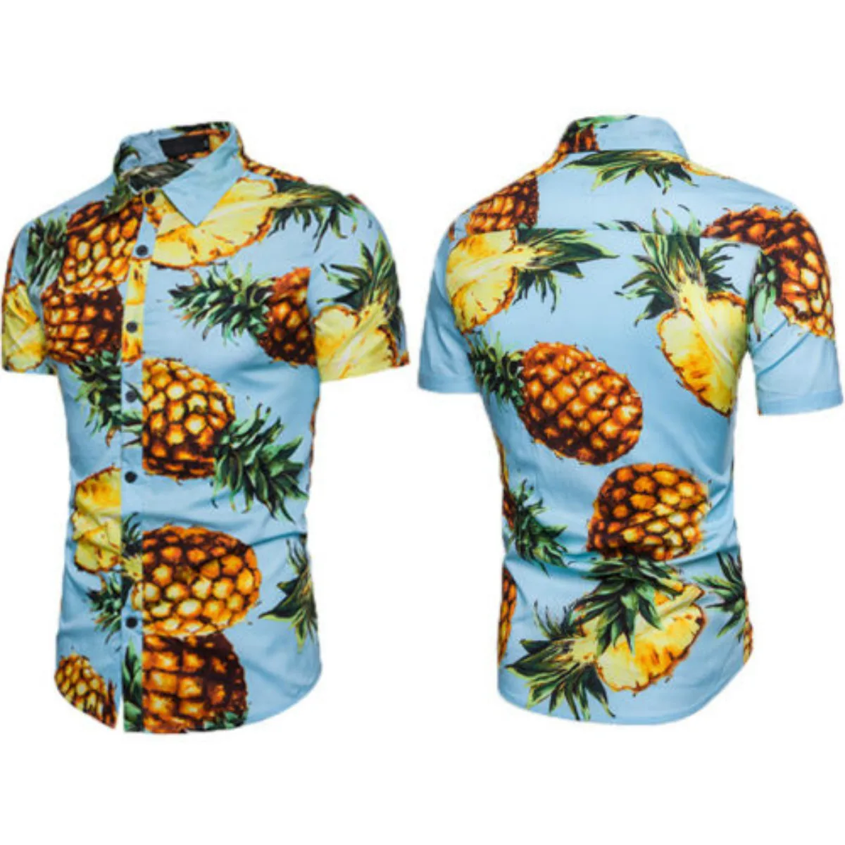 Shirt Summer 2018 Mens Pineapple Print Shirts Tops Casual Short Sleeve Hawaiian Beach Shirt
Shirt Summer 2018 Mens Pineapple Print Shirts Tops Casual Short Sleeve Hawaiian Beach Shirt