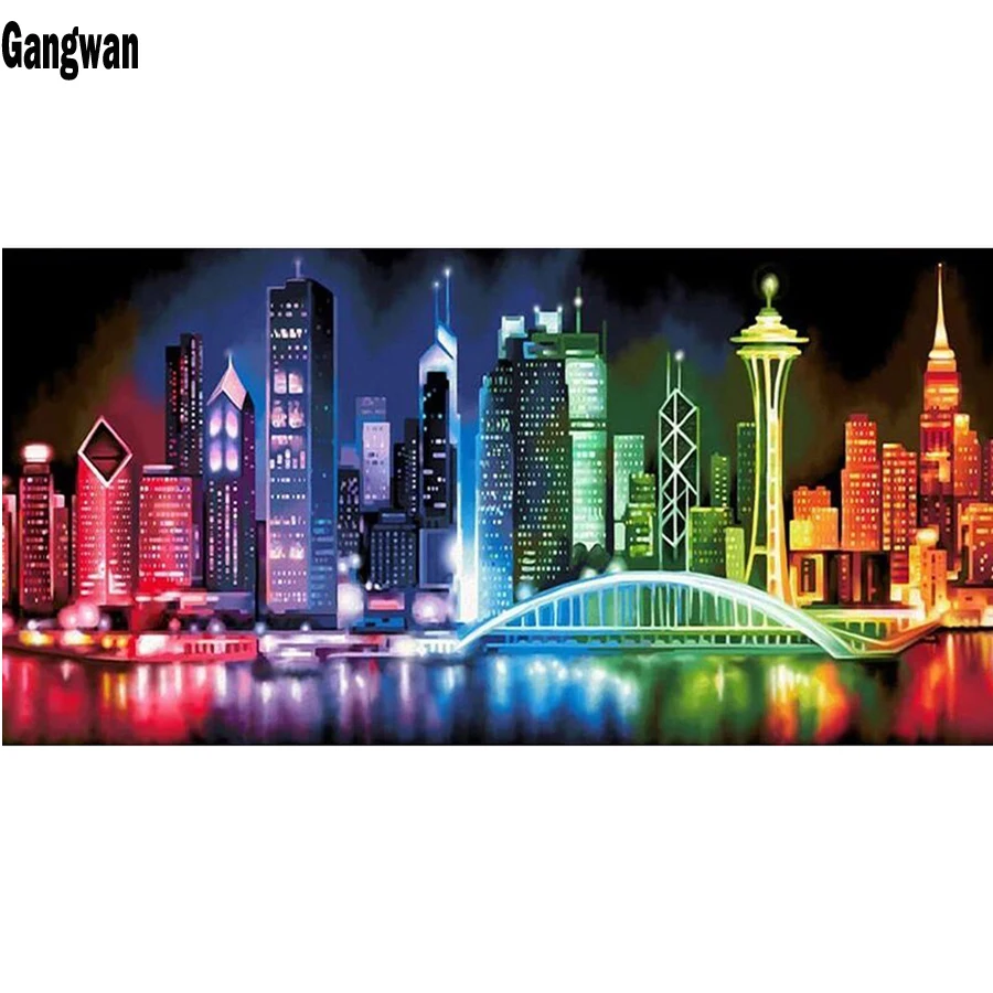 Diamond Embroidery Landscape Picture Of Rhinestone bridge Light abstract City night DIY Diamond Painting Cross Stitch Home decor
Diamond Embroidery Landscape Picture Of Rhinestone bridge Light abstract City night DIY Diamond Painting Cross Stitch Home decor
