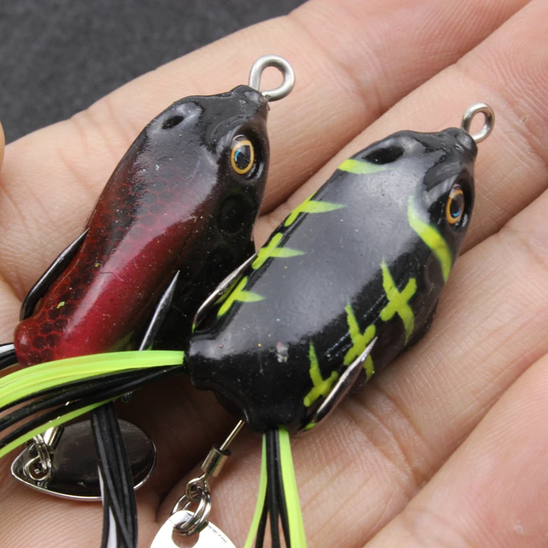 5pcs 5colors Baits Frog Fishing Lure 4cm 5g Topwater Wobblers Soft Fishing Bait 2 Hooks and Sequin Shallowater
5pcs 5colors Baits Frog Fishing Lure 4cm 5g Topwater Wobblers Soft Fishing Bait 2 Hooks and Sequin Shallowater