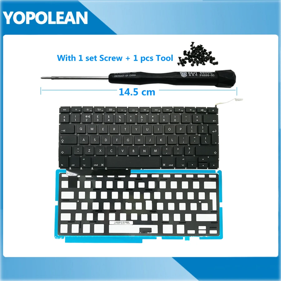 New UK EU Laptop Keyboard With Backlight Screw Tool For Macbook Pro 15" A1286 2009 2010 2011 2012
New UK EU Laptop Keyboard With Backlight Screw Tool For Macbook Pro 15" A1286 2009 2010 2011 2012