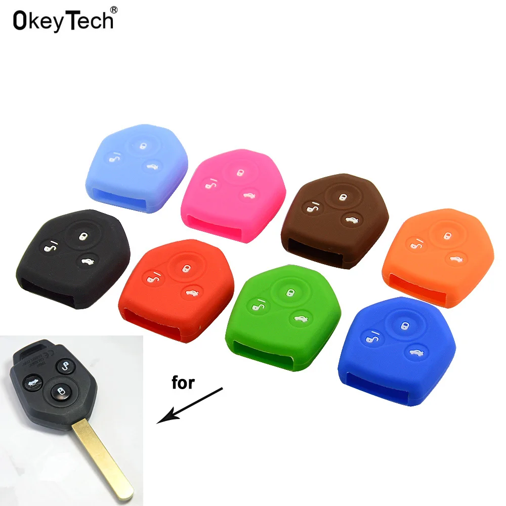 Okeytech Silicone Key Fob Shell for Subaru Forester Smart Key 3 Button Car Key Cover Case replacement protect holder Soft rubber
Okeytech Silicone Key Fob Shell for Subaru Forester Smart Key 3 Button Car Key Cover Case replacement protect holder Soft rubber
