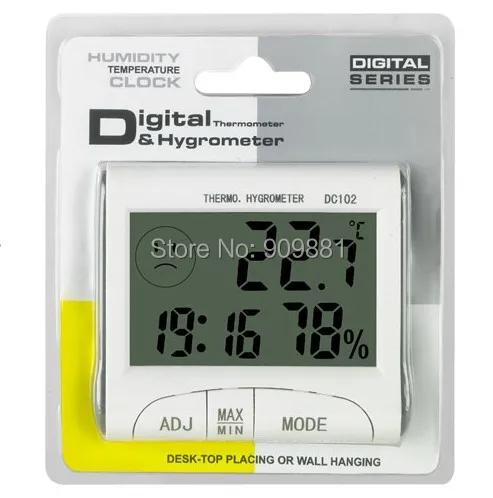 New Portable Weather Station Large LCD Digital Indoor Thermometer Hygrometer Timer Clock Alarm Temperature Humidity Meter
New Portable Weather Station Large LCD Digital Indoor Thermometer Hygrometer Timer Clock Alarm Temperature Humidity Meter