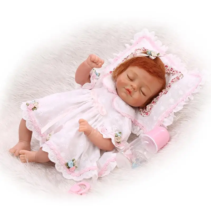 Soft silicone reborn baby doll toys lifelike 45cm vinyl reborn babies play house bedtime toy high-end Girls Curly Mohair Gifts
Soft silicone reborn baby doll toys lifelike 45cm vinyl reborn babies play house bedtime toy high-end Girls Curly Mohair Gifts