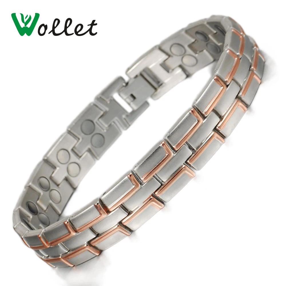 Wollet Jewelry Magnetic Bracelet for Men Rose Gold Color Double Row Magnets Healing Energy Health Care 21.5cm
Wollet Jewelry Magnetic Bracelet for Men Rose Gold Color Double Row Magnets Healing Energy Health Care 21.5cm