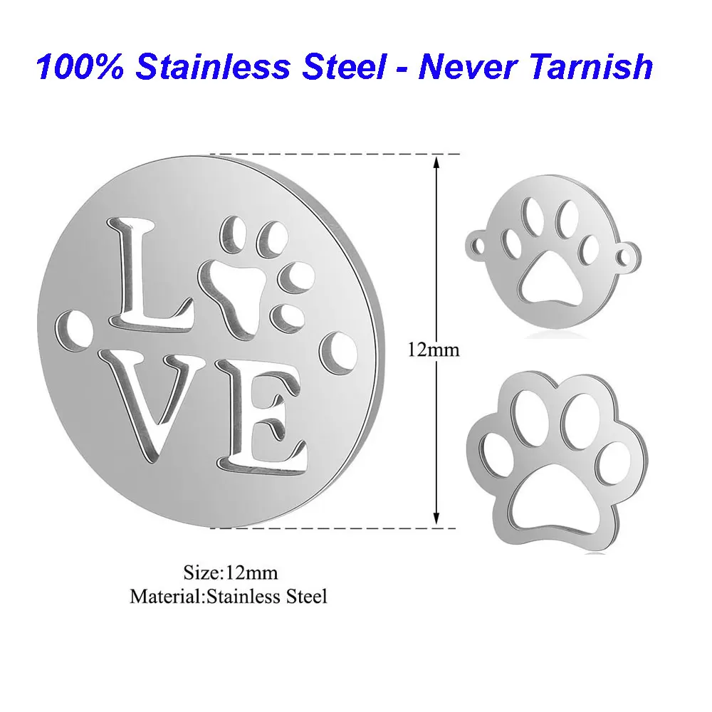 5 шт./лот 100% Подвески в виде собачьей лапы из нержавеющей стали, подвески Vnistar для изготовления ювелирных изделий, подвески для браслетов, опт...
5 шт./лот 100% Подвески в виде собачьей лапы из нержавеющей стали, подвески Vnistar для изготовления ювелирных изделий, подвески для браслетов, опт...
