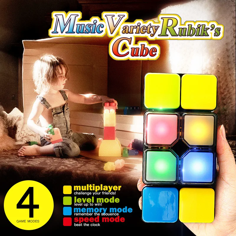 Changeable Intelligent Puzzle Challenge Cube with Led Light Electronic magic cube toys for children Anti Stress Cube Puzzle
Changeable Intelligent Puzzle Challenge Cube with Led Light Electronic magic cube toys for children Anti Stress Cube Puzzle